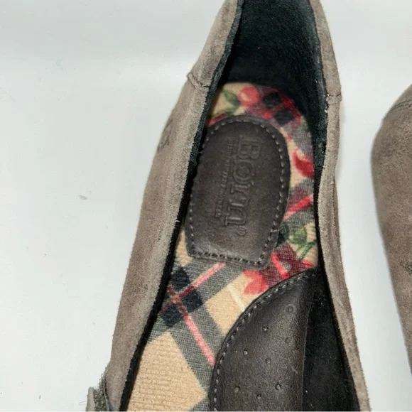 Born grayish brown suede Velcro Mary Jane’s size 8.5 - Picture 3 of 5